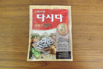 韓国のダシダ（いりこ出汁）